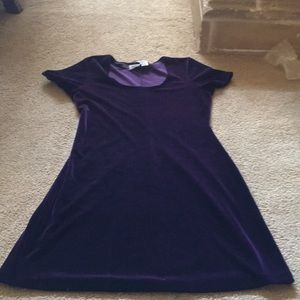 Purple Velvet Dress